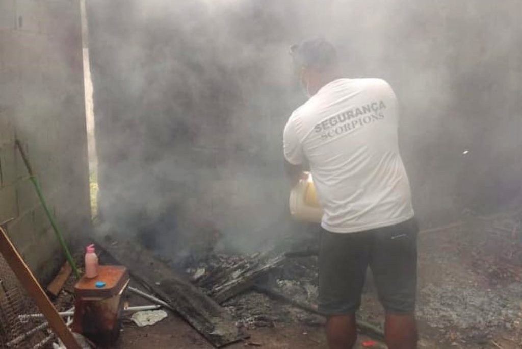Juquehy: Seguranças da Samju apagam fogo em área de preservação ambiental