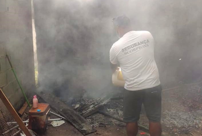 Juquehy: Seguranças da Samju apagam fogo em área de preservação ambiental