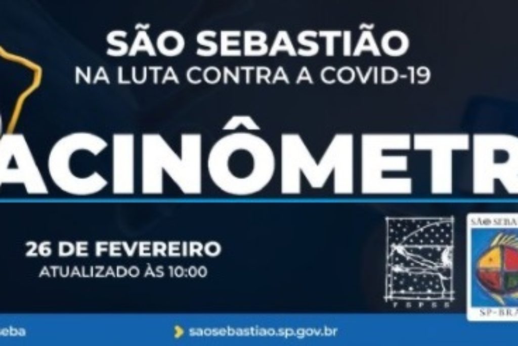 Vacinômetro: São Sebastião divulga que foram aplicadas 3.081 doses contra a Covid