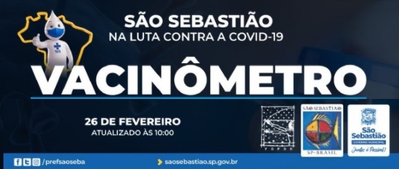 Vacinômetro: São Sebastião divulga que foram aplicadas 3.081 doses contra a Covid