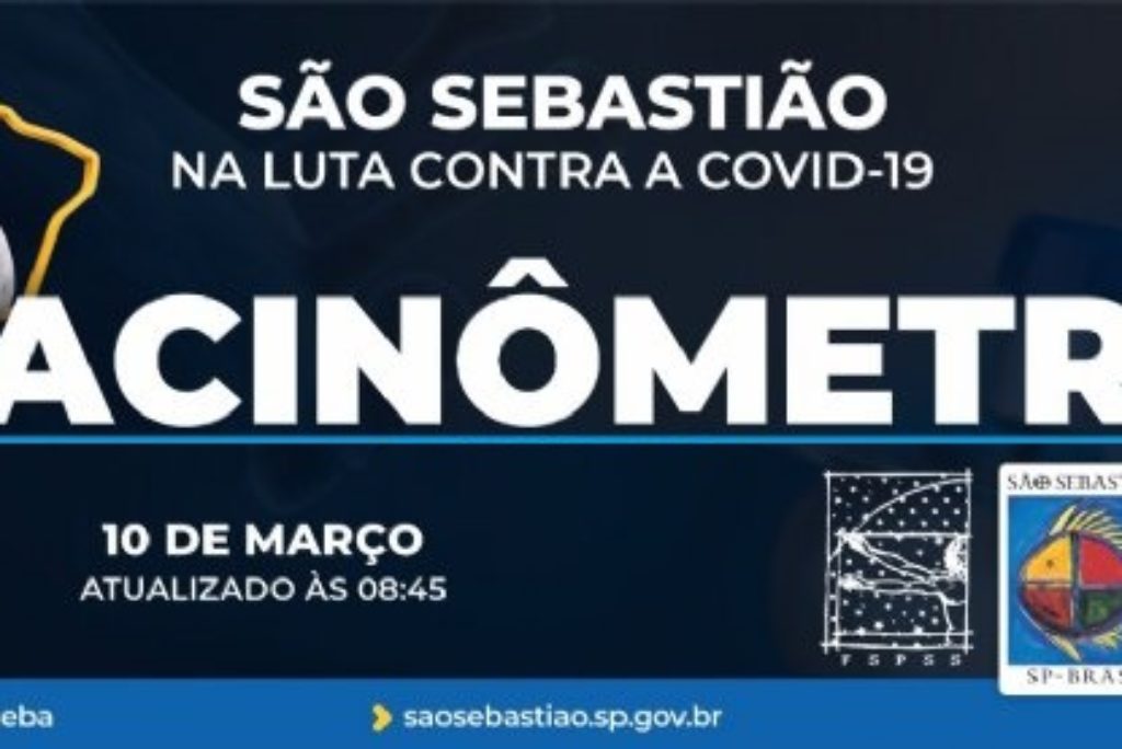 Vacinômetro: São Sebastião já aplicou 5.135 doses da vacina contra a Covid-19