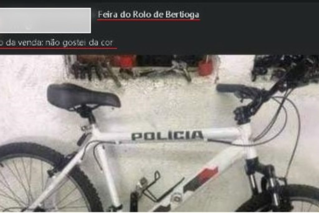 Bertioga: Jovem oferece Bicicleta da PM em grupo de venda no Facebook e “brincadeira” gera revolta