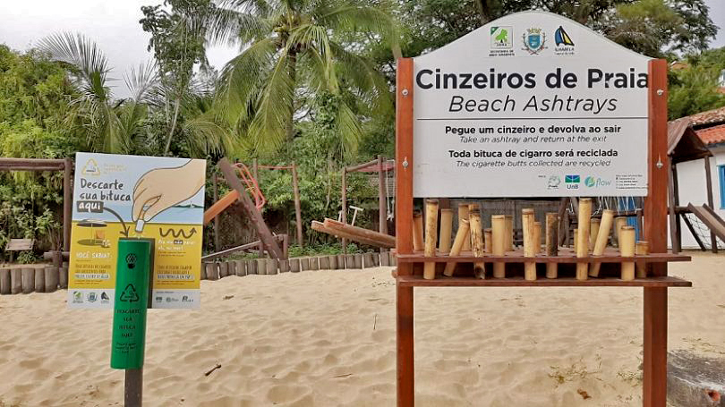 Mais de 2 milhões de bitucas já foram coletadas em Ilhabela