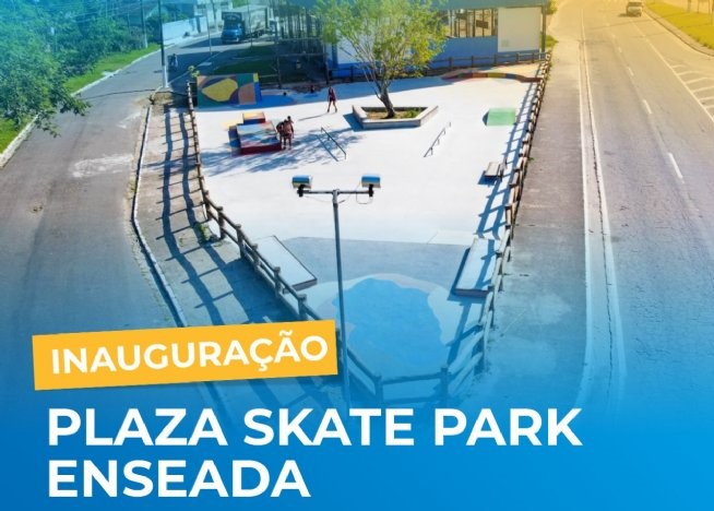 Plaza Skate Park Enseada será inaugurada nesta sexta-feira (04)
