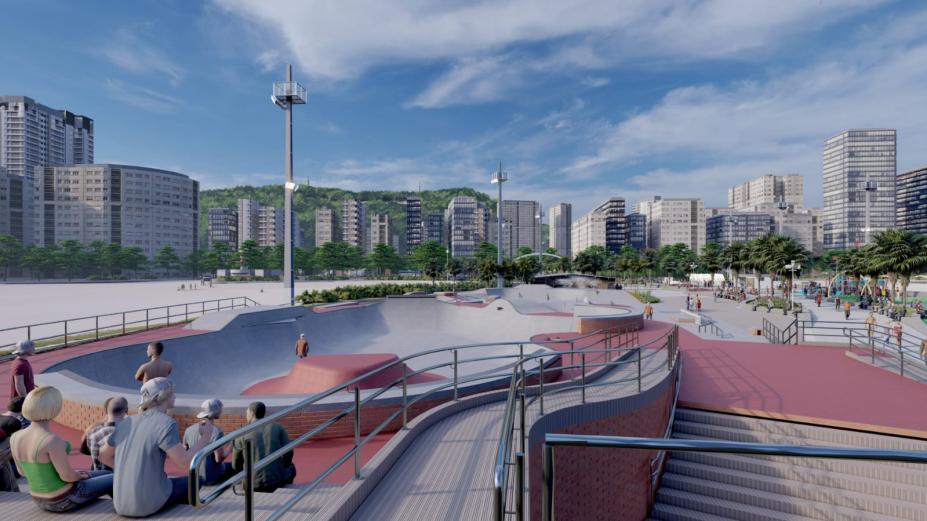 Novo Quebra-Mar: Santos abre licitação para construção de skatepark olímpico