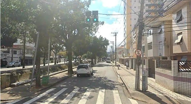 Trecho da Avenida Bernardino de Campos, em Santos, deve ficar interditado por um mês