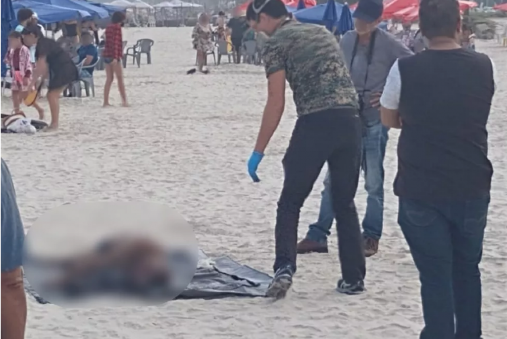 Corpo de homem com tatuagens é em encontrado em praia de Guarujá