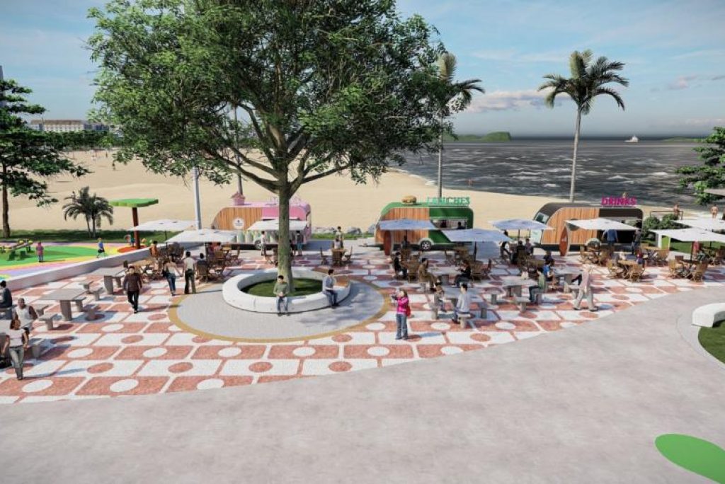 Novo Quebra-Mar em Santos: espaço para eventos e praça de alimentação serão entregues em setembro
