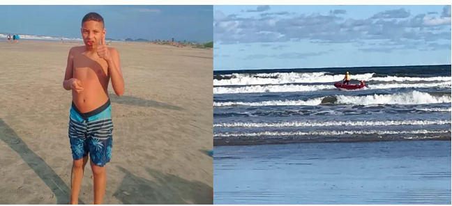 Adolescente é puxado por correnteza e desaparece no mar no litoral de SP