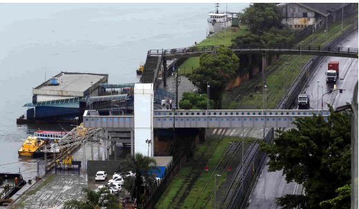 Nova passarela de acesso a travessia de barcas é inaugurada entre Santos e Vicente de Carvalho