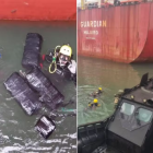 Polícia Federal e Marinha apreendem mais de 100 kg de droga escondida em casco de navio no Porto de Santos